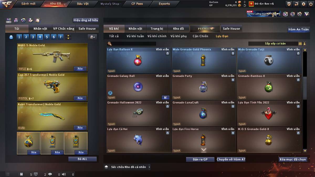 shop acc cf uy tin gia re